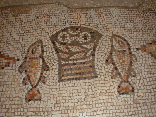 Mosaïque des 5 pains et 2 poissons